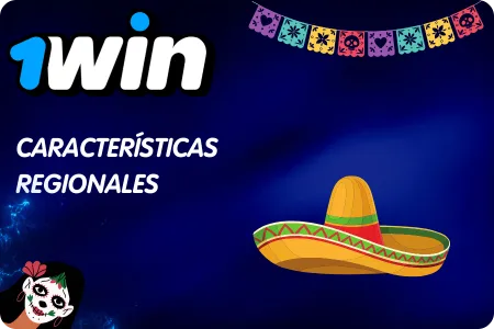 Características regionales del sitio 1Win