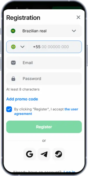 1 Win casino login online