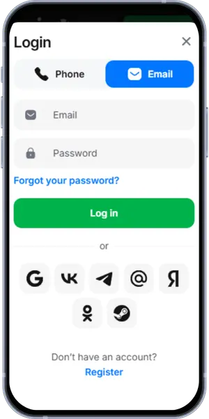 1 Win casino login account